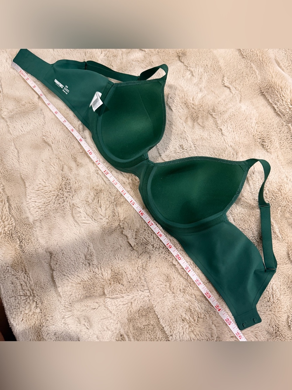 Aeria Smothiez Lace Full Coverage Lightly Lined Bra 34D Green Everyday Comfort - Picture 9 of 10
